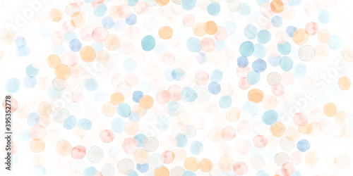 Seamless Circle Textile. White Decorative Round 