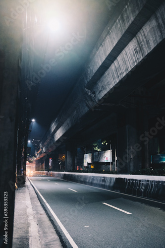 Manila overpass at night