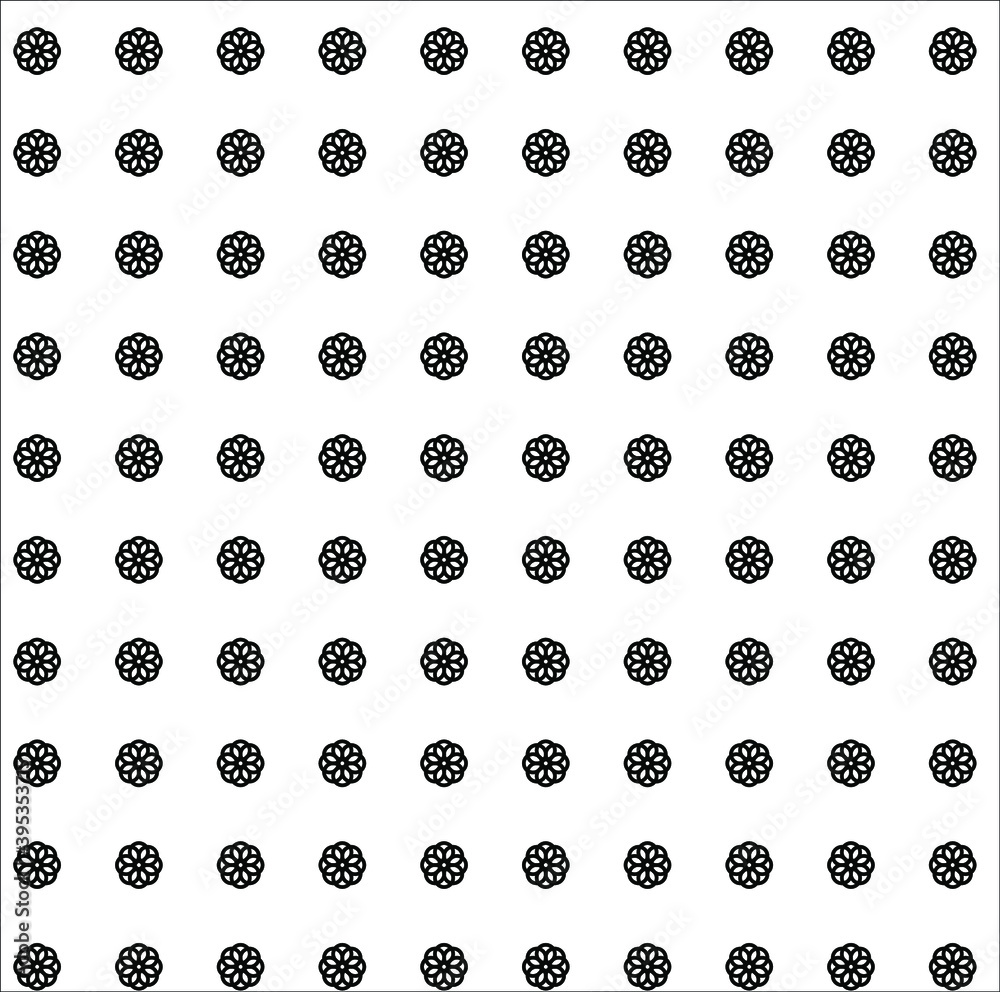 Black and white flower pattern Circular geometric vector
Black and white flower pattern Circular geometric vector