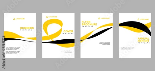 Modern flyer cover template. Cover layout design for company profile, brochure, poster, 
annual report, magazine and leaflet. 
Set of a4 page  print to promotion and publication.