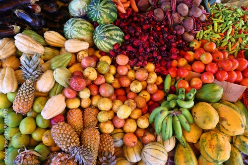 Caribbean fruit market