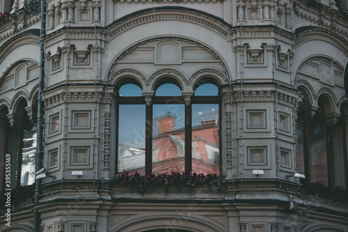 Reflection in the building window