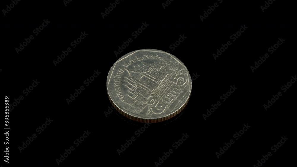 5 Baht coin from Thailand with the Wat Benchamabophit, also known as “The Marble Temple” on it 5 Baht coin from Thailand with the Wat Benchamabophit, also known as “The Marble Temple” on it