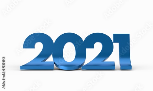 new year 2021 business 3d number