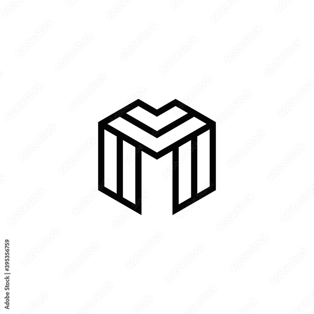 m initial logo design vector graphic idea creative m initial logo design vector graphic idea creative