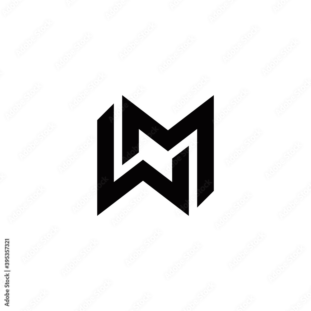 w m wm initial logo design vector graphic idea creative w m wm initial logo design vector graphic idea creative