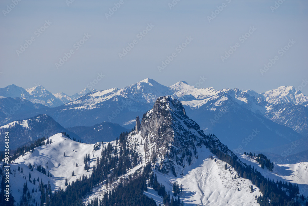 Snowy Mountains in the Tegernsee region