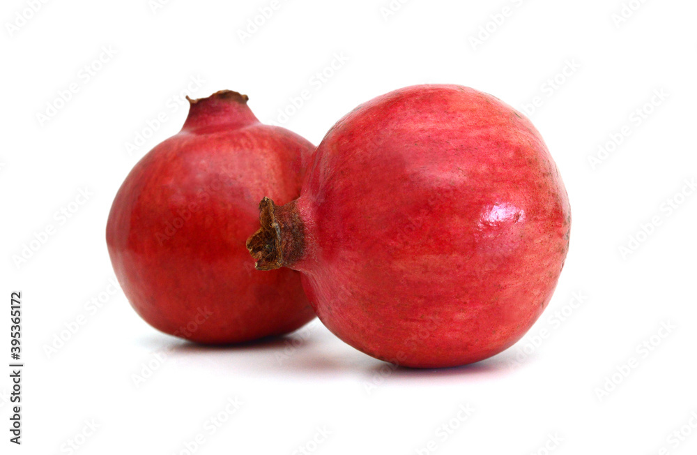 pomegranate isolated on the white background pomegranate isolated on the white background