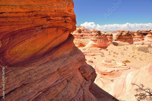 Colorful rock formations at Coyote Buttes South near Kanab