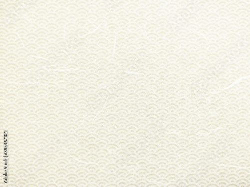 青海波模様の和紙テクスチャ背景素材