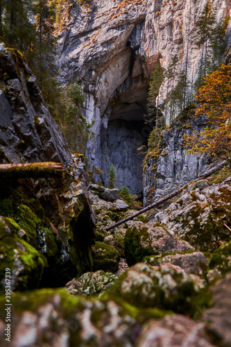 Entrance of a big cave