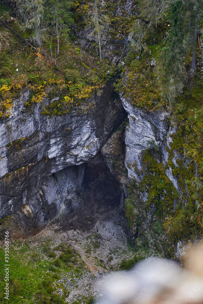 Entrance of a big cave