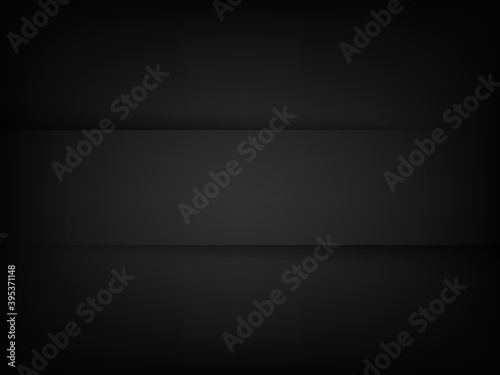 Vector abstract background with dark paper layers and shadow