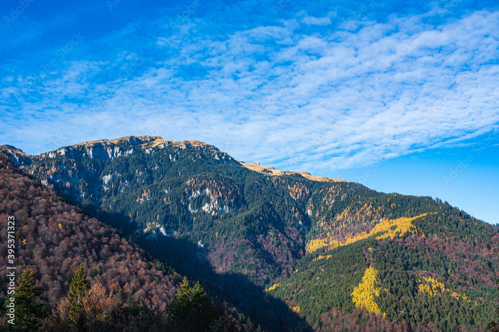 Mountain landscape in Romanian Carpathians