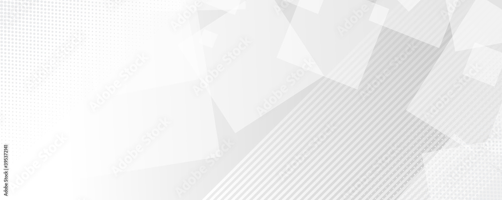 White grey gray banner web template abstract white square shape with futuristic concept background White grey gray banner web template abstract white square shape with futuristic concept background