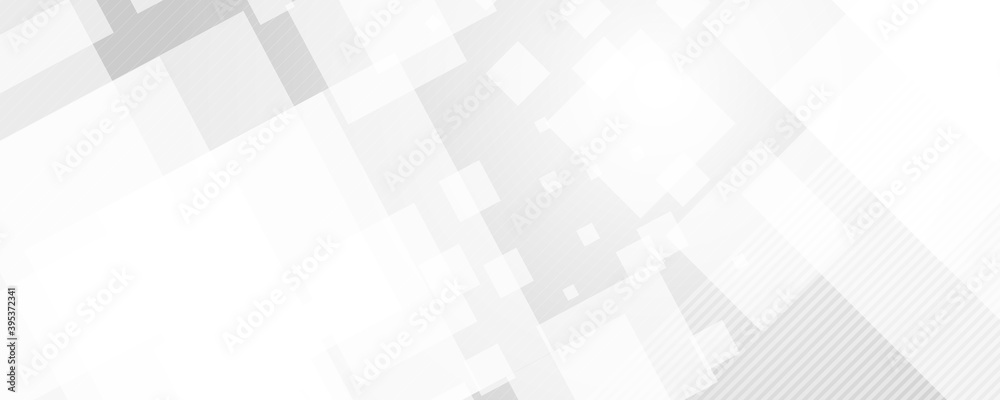 White grey silver abstract banner technology background