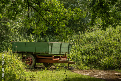 the old farm trailer