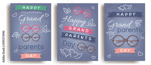 Happy grandparents day  greeting cards