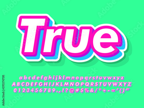 Friendly Text Effect With Nice Color