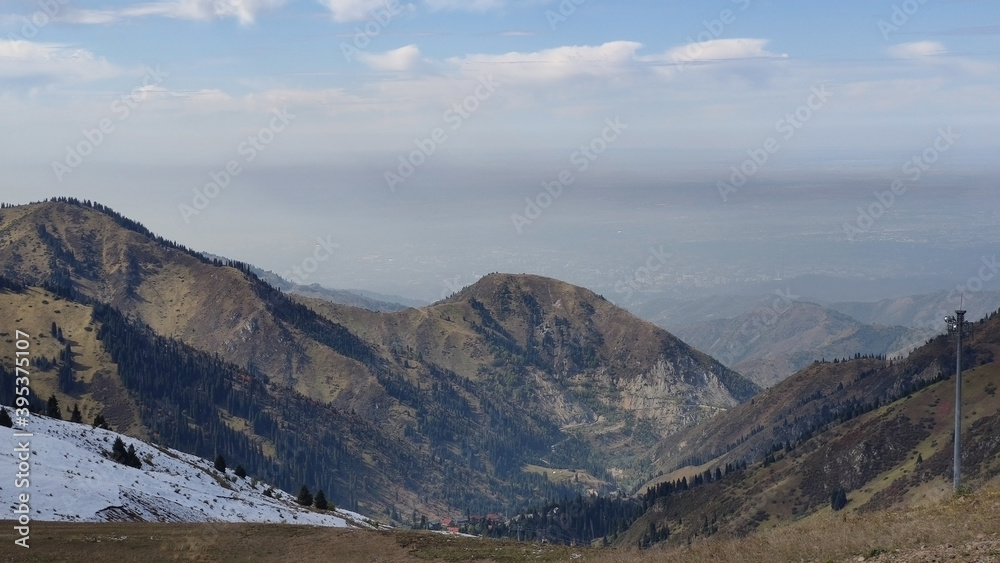 Shymbulak Ski Resort. Snow Mountains. Almaty. Ile-Alatau National Park. Kazakhstan