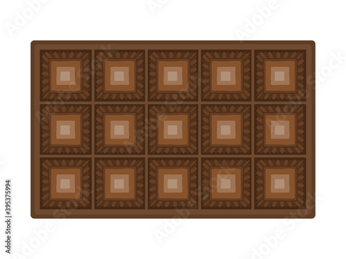 箱に入ったチョコレートスイーツのイラスト