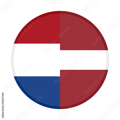 round icon with netherlands and latvia flags, isolated on white background Free Download round icon with netherlands and latvia flags, isolated on white background - GFXLoad