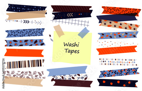 Set of  washi tape for digital scrapbooking