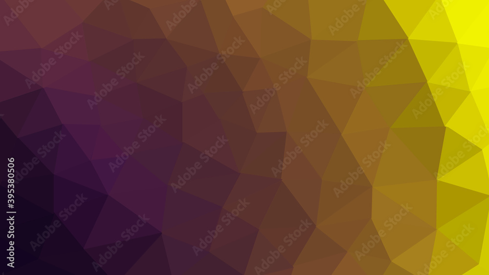 Fototapeta premium Abstract triangular background with colorful gradient shapes. Bright mosaic modern geometric design. beautiful relief surface. yellow low poly texture . color 3d image