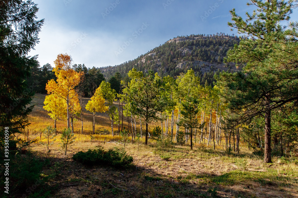 Fototapeta premium Fall Hike in the Mountainside