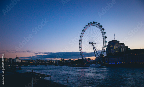 London Eye Sunset 