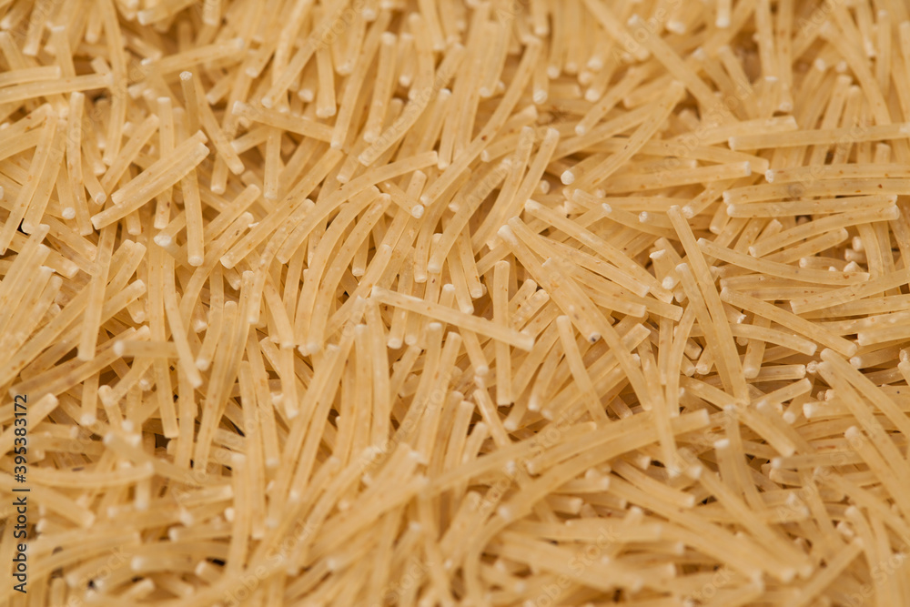 close-up raw noodle kernels close-up raw noodle kernels