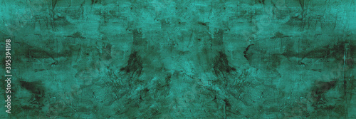 Green malachite stucco concrete wall background texture photo