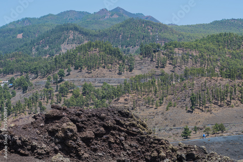 Landscape of the Teneguia Vulcano (La Palma, Canary islands, Spain) photo