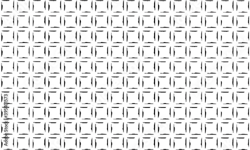  black and white abstract pattern of squares with unfinished stroke.