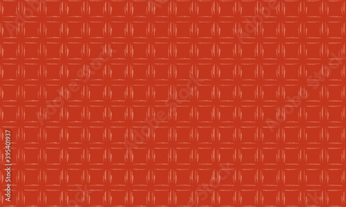  abstract pattern of squares with unfinished stroke in orange tones.