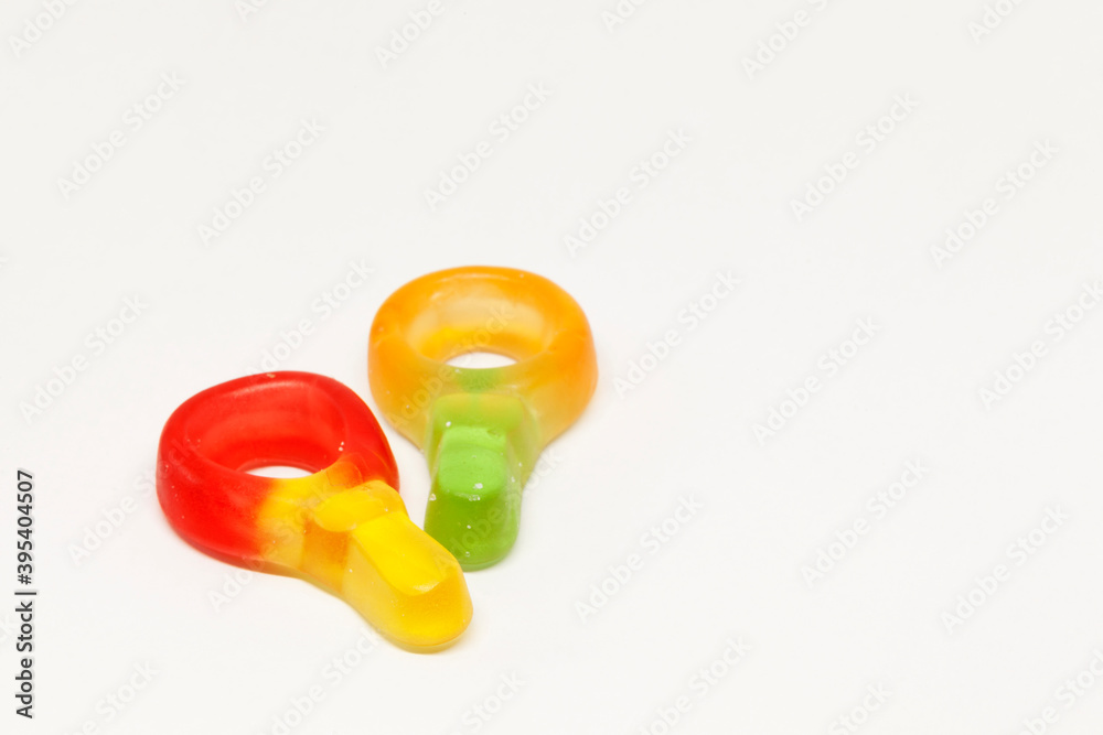 soft candy pacifiers made of gelatin