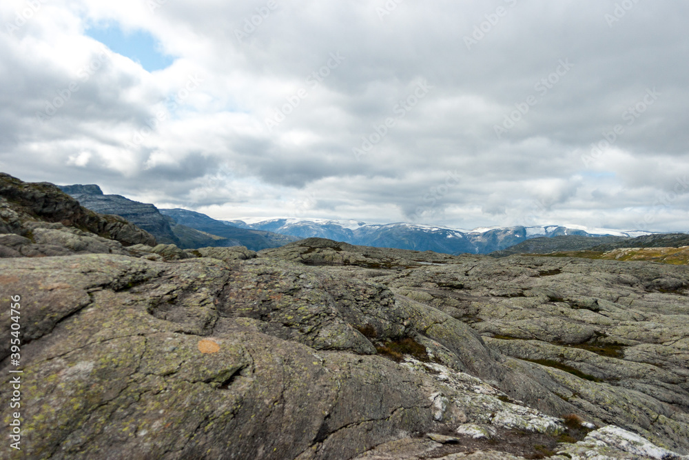 Hike to Trolltunga, Odda, Sørfjord Norwegen, Scandinavia, 14km hike