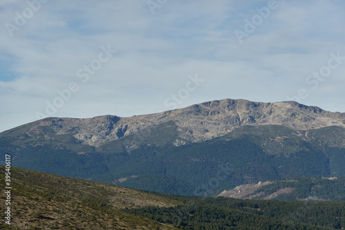 Panoramic views of the Sierra de Guadarrama National Park from the Cuerda Larga path. Madrid s community. Spain