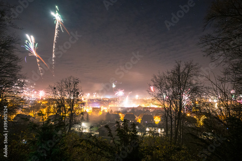 Wernigerode in einer Silvester Nacht. Verbot wegen Corona Virus photo