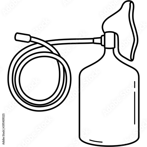Oxygen mask with reservoir bag