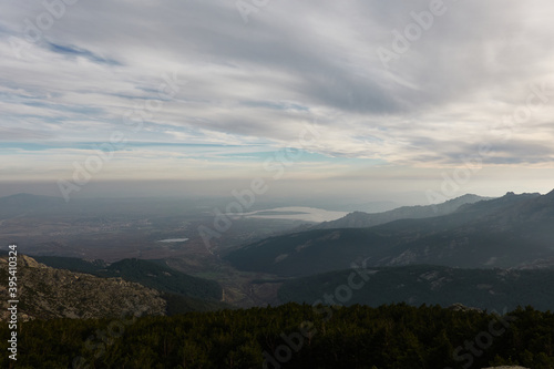 Panoramic views of the Sierra de Guadarrama National Park from the Cuerda Larga path. Madrid's community. Spain © JaviJfotografo