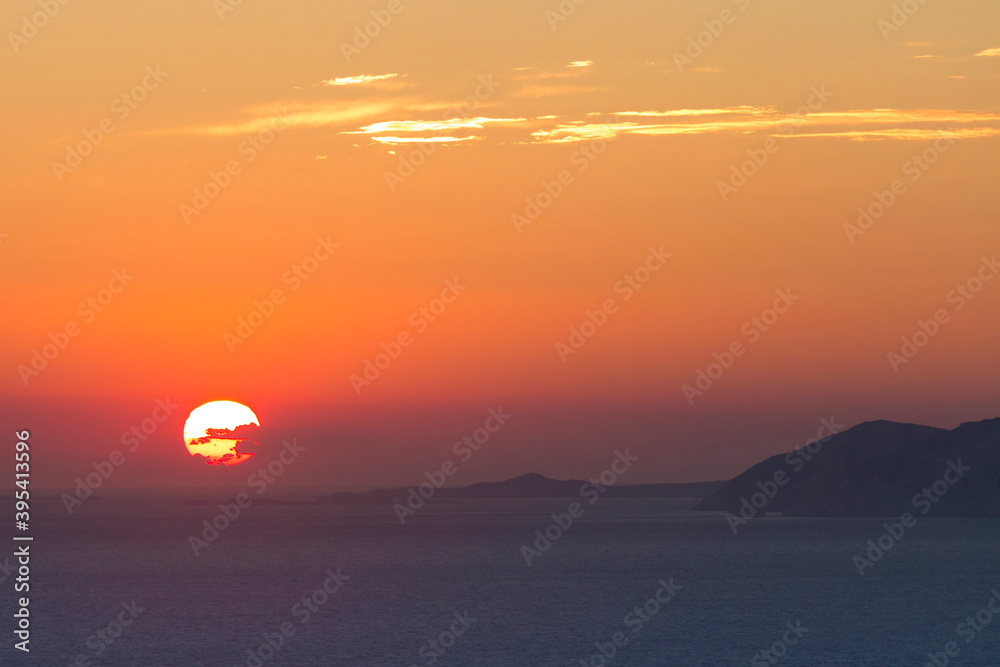Beautiful view of the shoreline of Folegandros Beautiful view of the shoreline of Folegandros