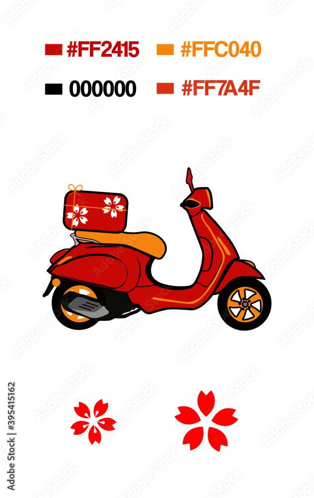 Este é um trabalho de logo que desenvolvi com bastante esforço inspirado em pinturas japonesas e tentando tornar esta marca popular e chamativa, acabou não sendo usado, mas achei uma boa ilustração.