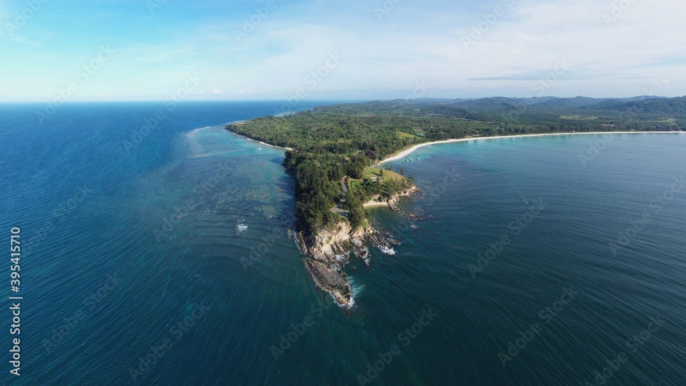 Tip of Borneo, the meeting point of the South China Sea and the Sulu Sea