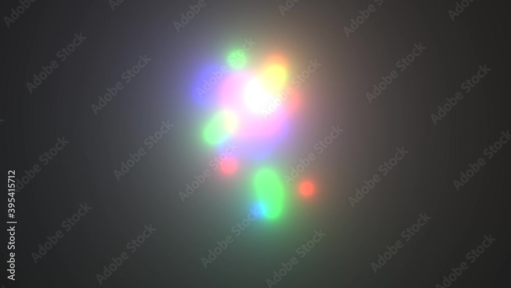Mass of Random Moving Light Balls of Many Colors Mass of Random Moving Light Balls of Many Colors