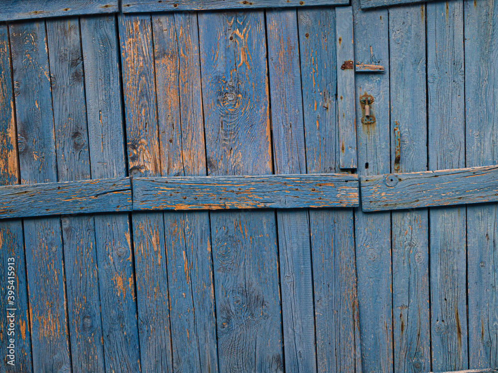 The old, wooden gate.