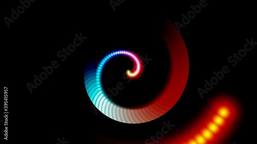 Wallpaper Mural Unfolding Opening a Spiral of Bright Colors to Form a Platform Torontodigital.ca