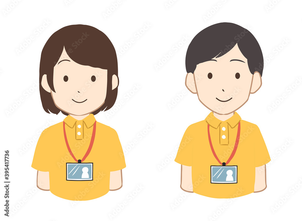 介護士　ユニフォーム(線無し)