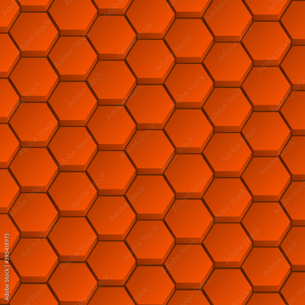 Abstract 3d background of futuristic surface with hexagons. Honeycomb concept. Abstract 3d background of futuristic surface with hexagons. Honeycomb concept.