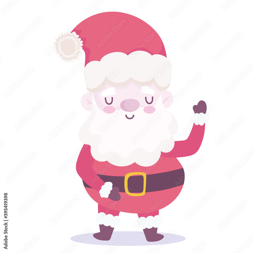 merry christmas, cute santa claus cartoon icon design merry christmas, cute santa claus cartoon icon design